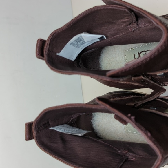 UGG Australia Camille Studded Moto Biker ankle boots women's size 8 EU 39 - Picture 15 of 16